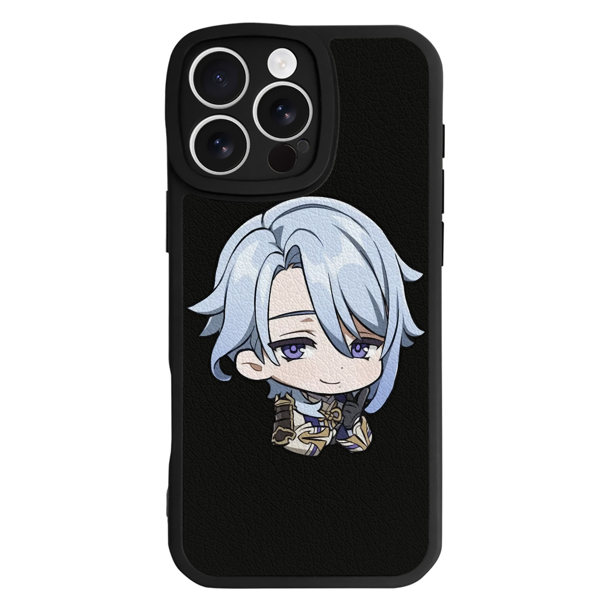 げんし神 神里綾人 かみさとあやと genshin Kamisato Ayato 【iPhone 16シリーズ対応】シリコンスマホケース（レザー調） 材質：シリコン